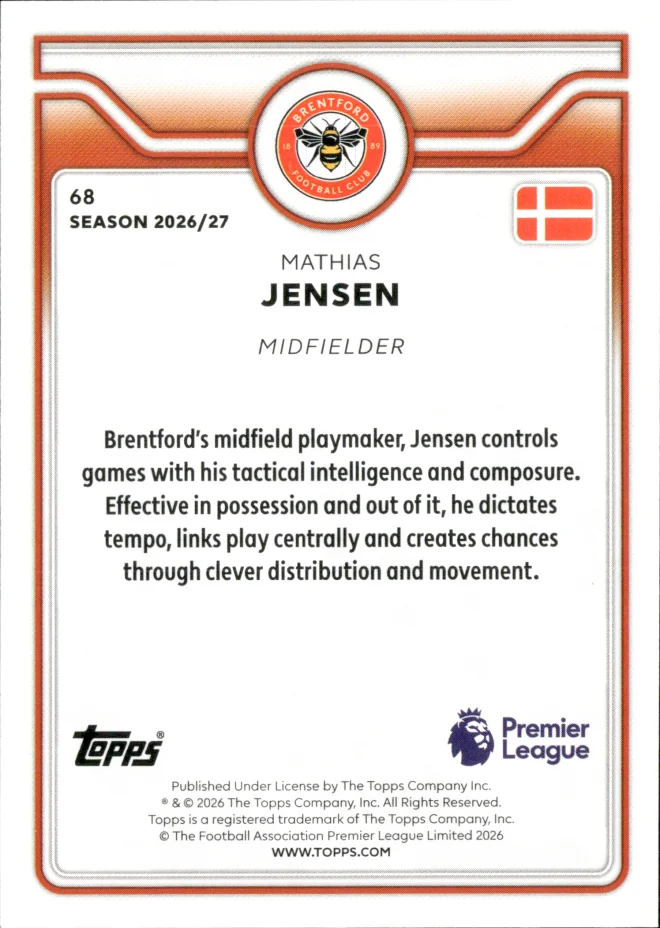 Mathias Jensen card back