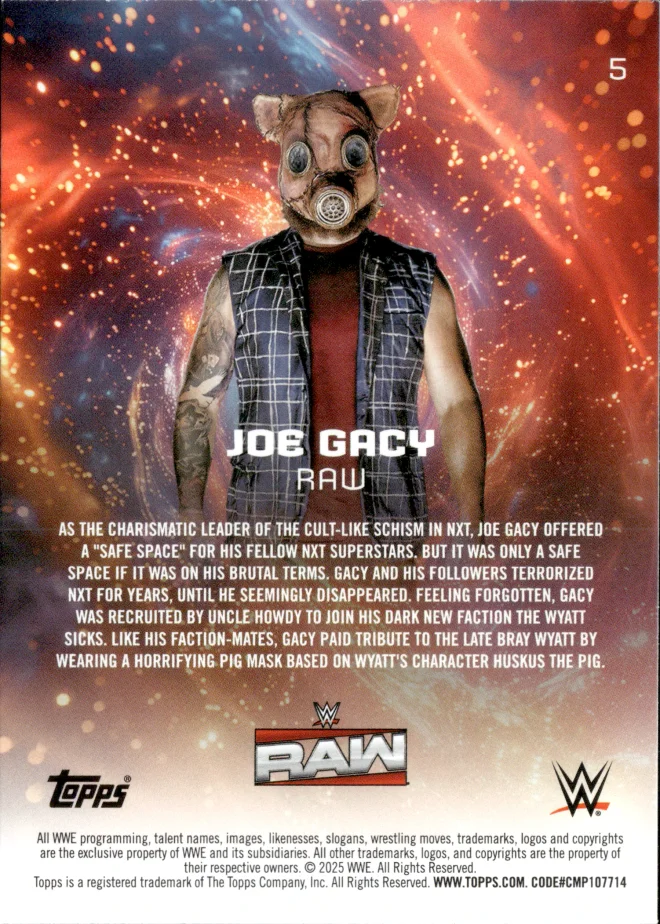 Joe Gacy card back