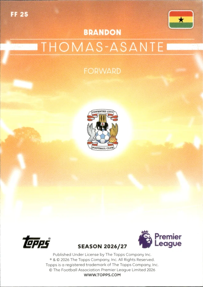 Brandon Thomas-Asante card back