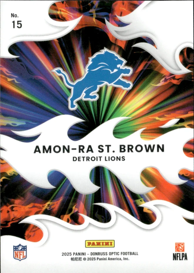 Amon-Ra St. Brown card back