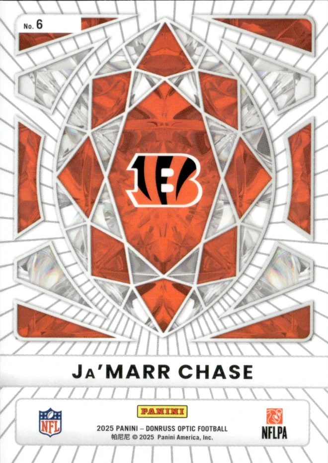 Ja'Marr Chase card back
