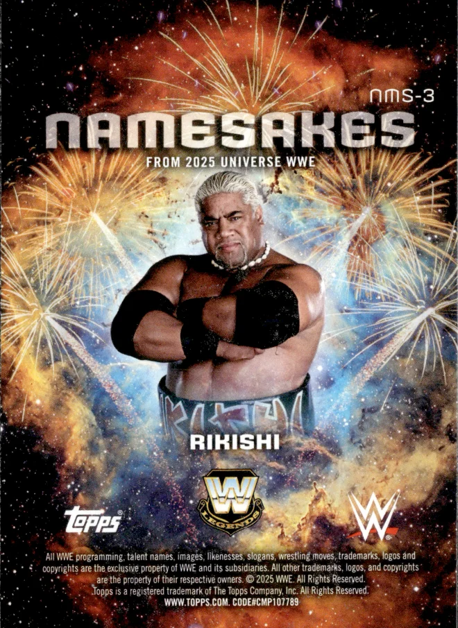 Rikishi card back