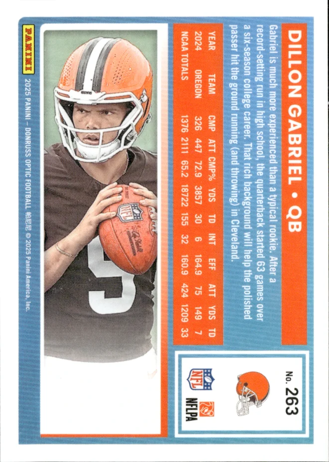 Dillon Gabriel card back