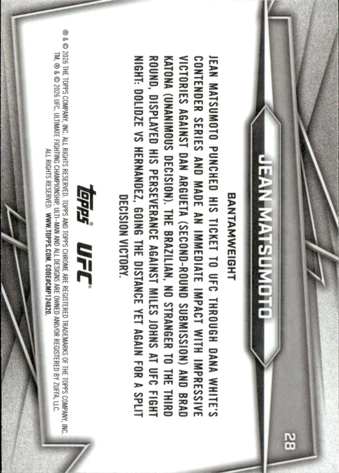 Jean Matsumoto card back
