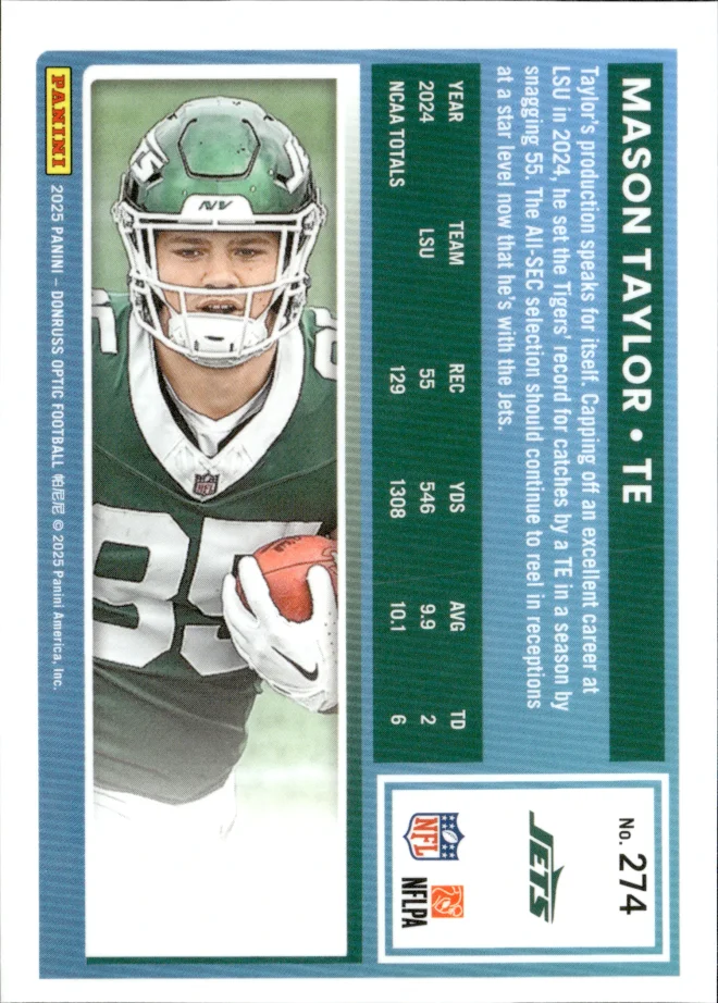 Mason Taylor card back
