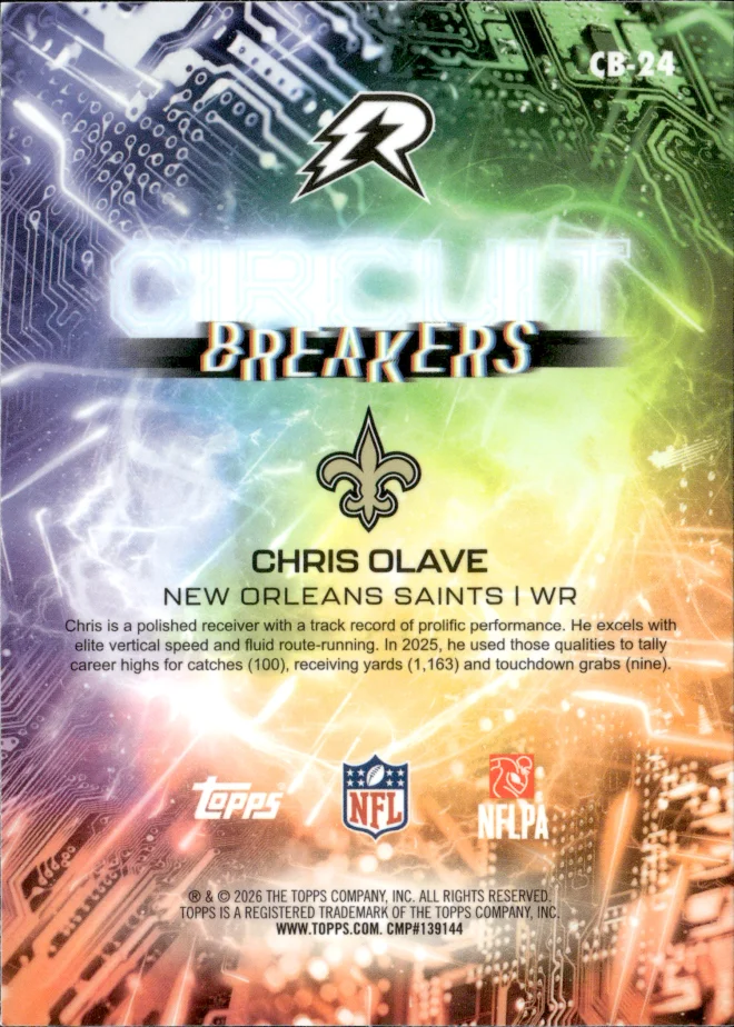 Chris Olave card back