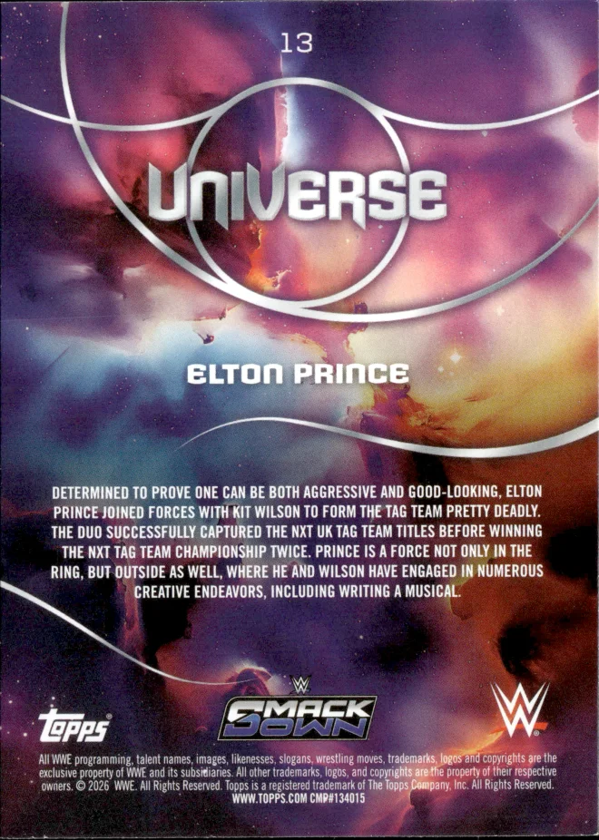 Elton Prince card back