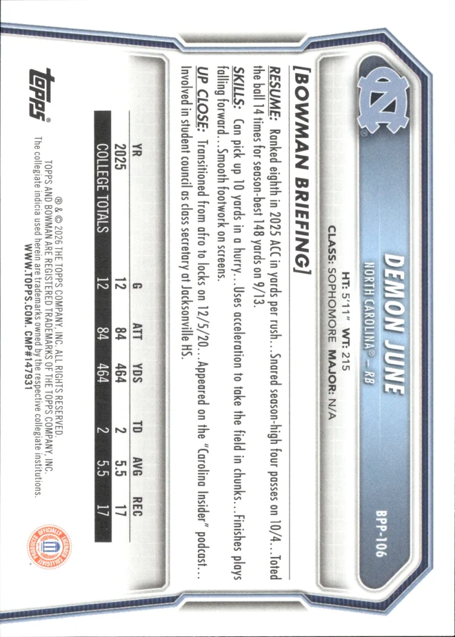 Demon June card back