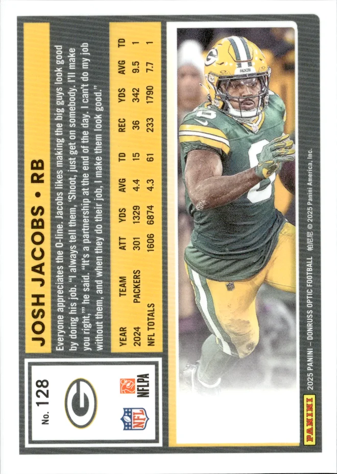 Josh Jacobs card back