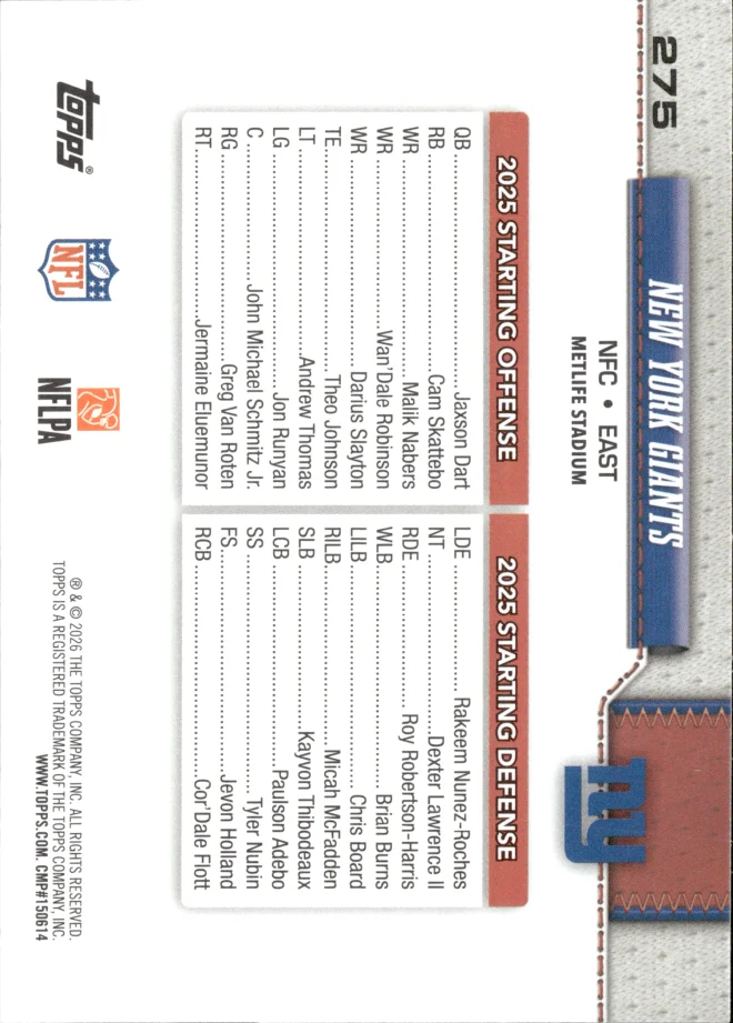 Card 1 card back