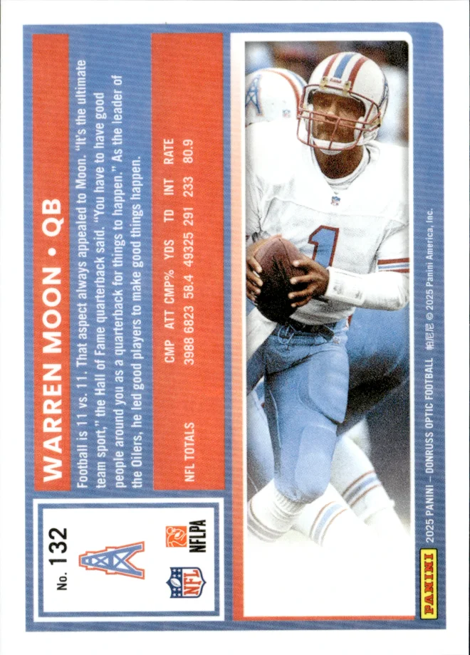 Warren Moon card back