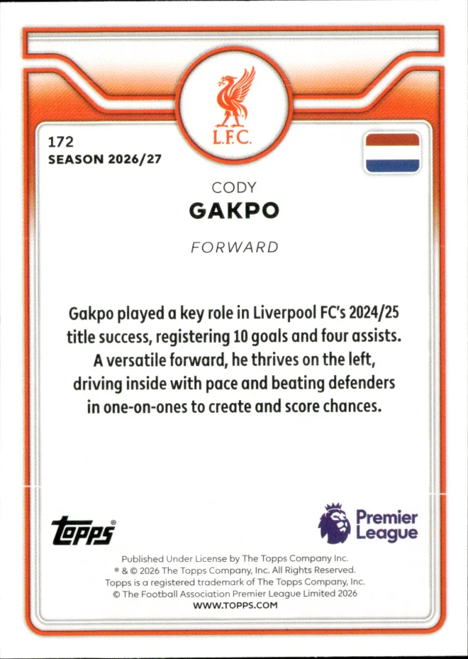 Cody Gakpo card back