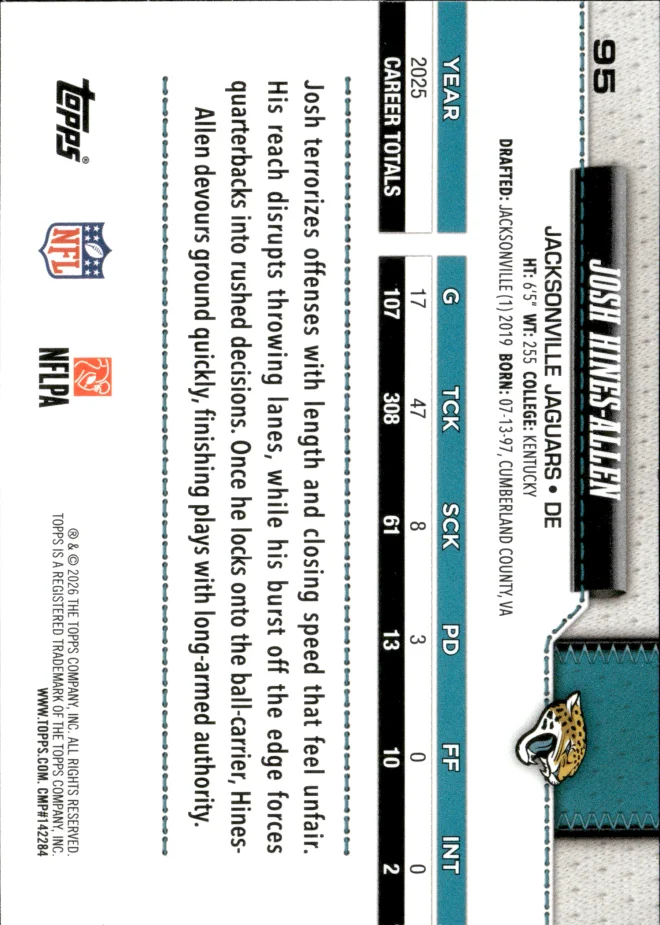 Josh Hines-Allen card back