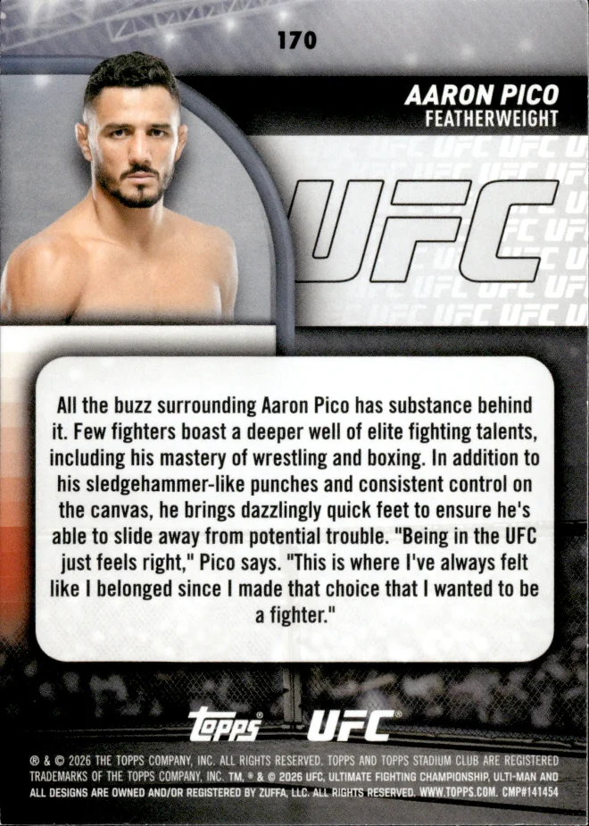 Aaron Pico card back