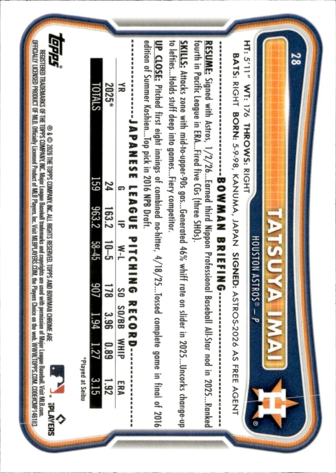 Tatsuya Imai card back
