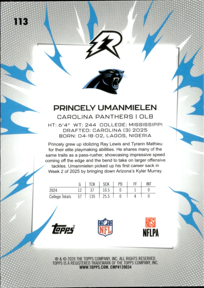 Princely Umanmielen card back