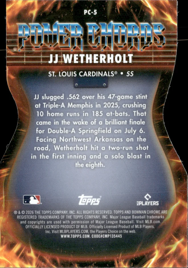 JJ Wetherholt card back