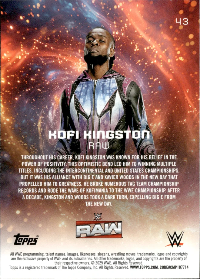 Kofi Kingston card back