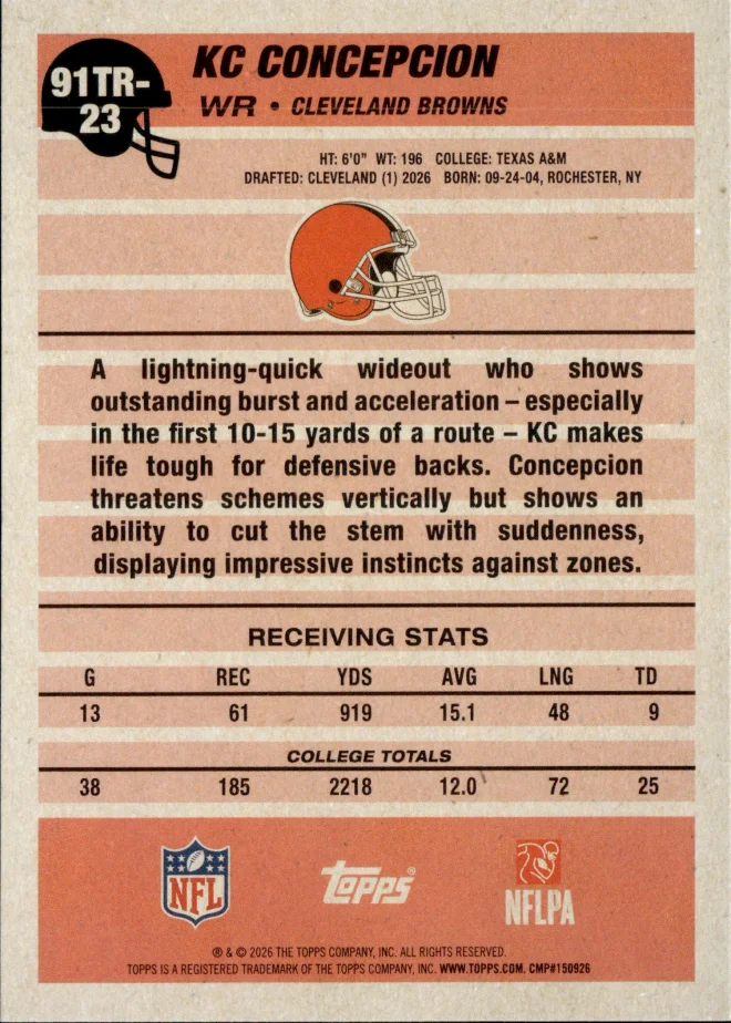 KC Concepcion card back