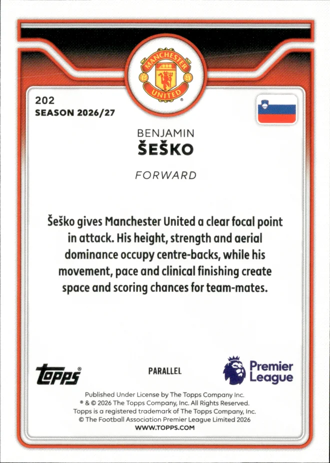 Benjamin Šeško card back
