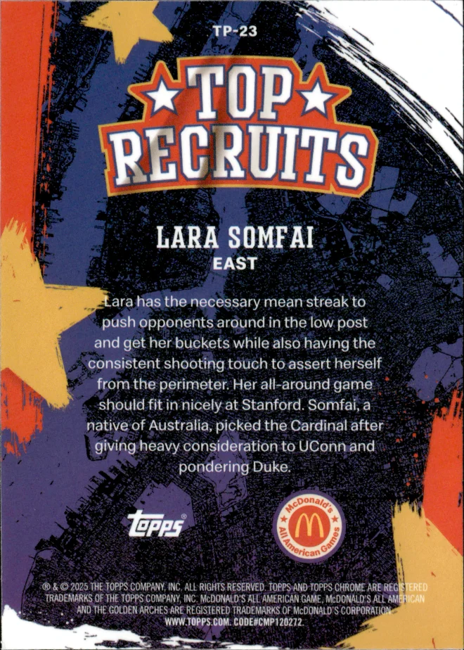 Lara Somfai card back