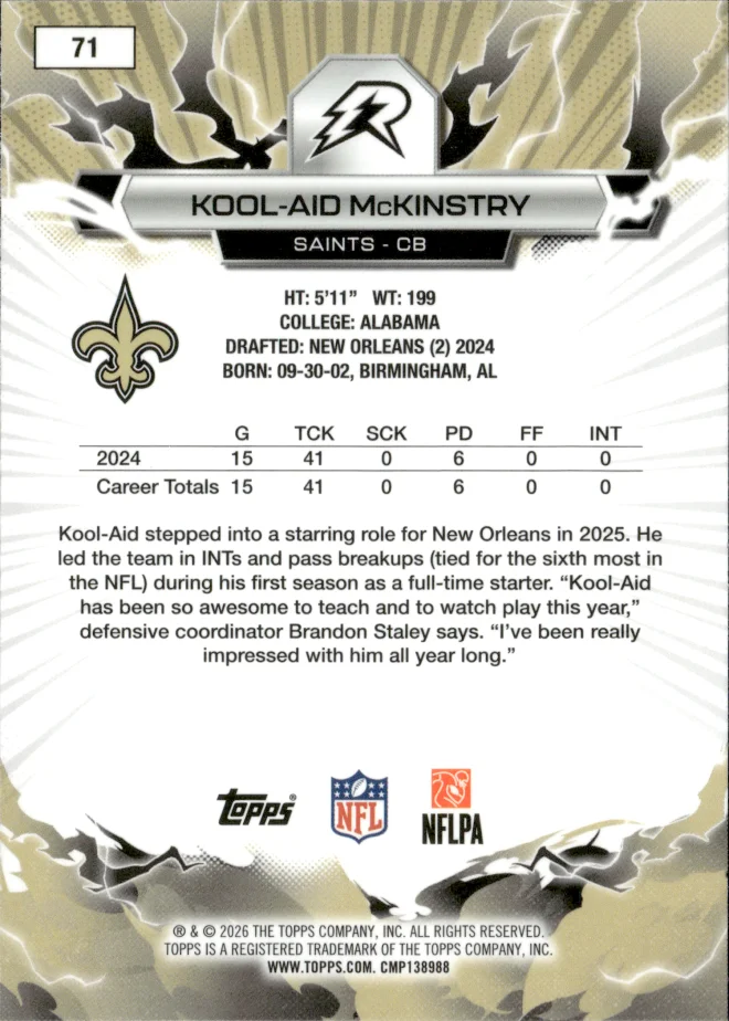 Kool-Aid McKinstry card back