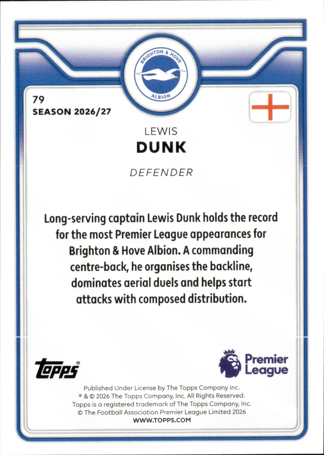 Lewis Dunk card back