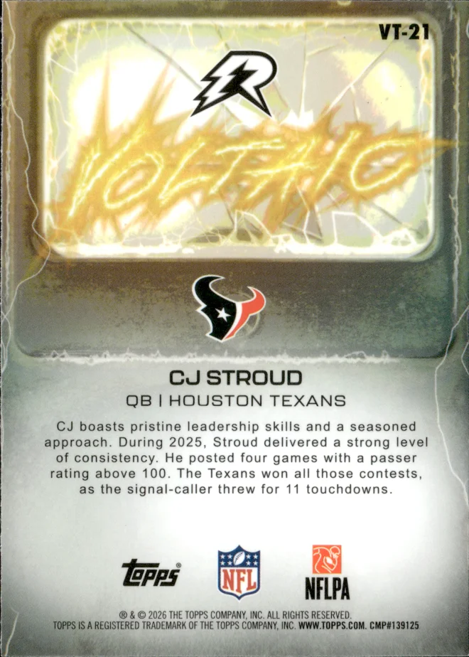 CJ Stroud card back