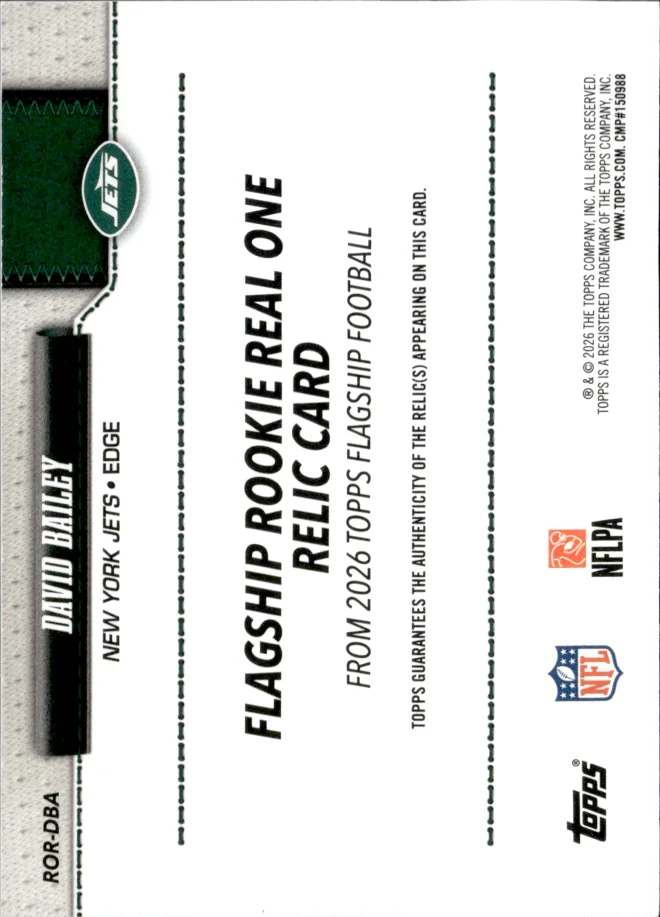 David Bailey card back