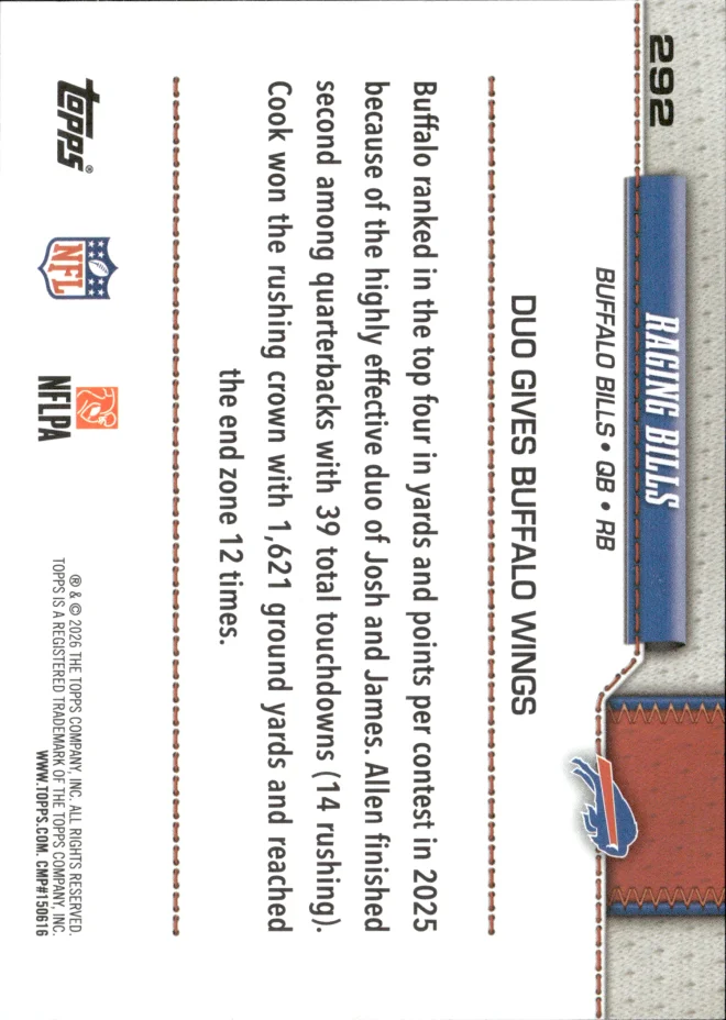 Raging Bills card back