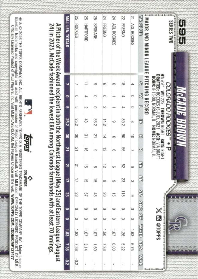 McCade Brown card back