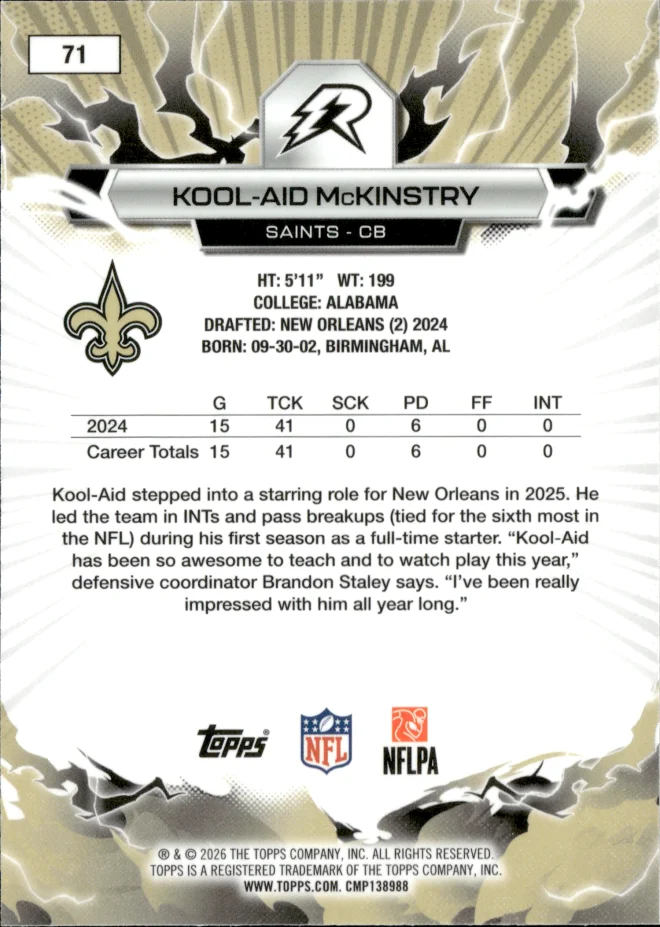 Kool-Aid McKinstry card back