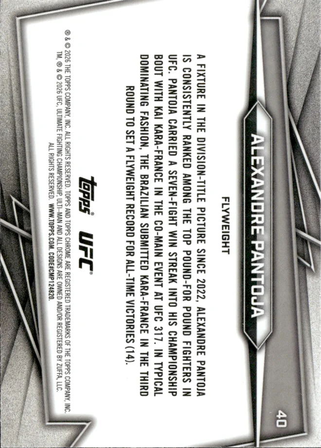 Alexandre Pantoja card back