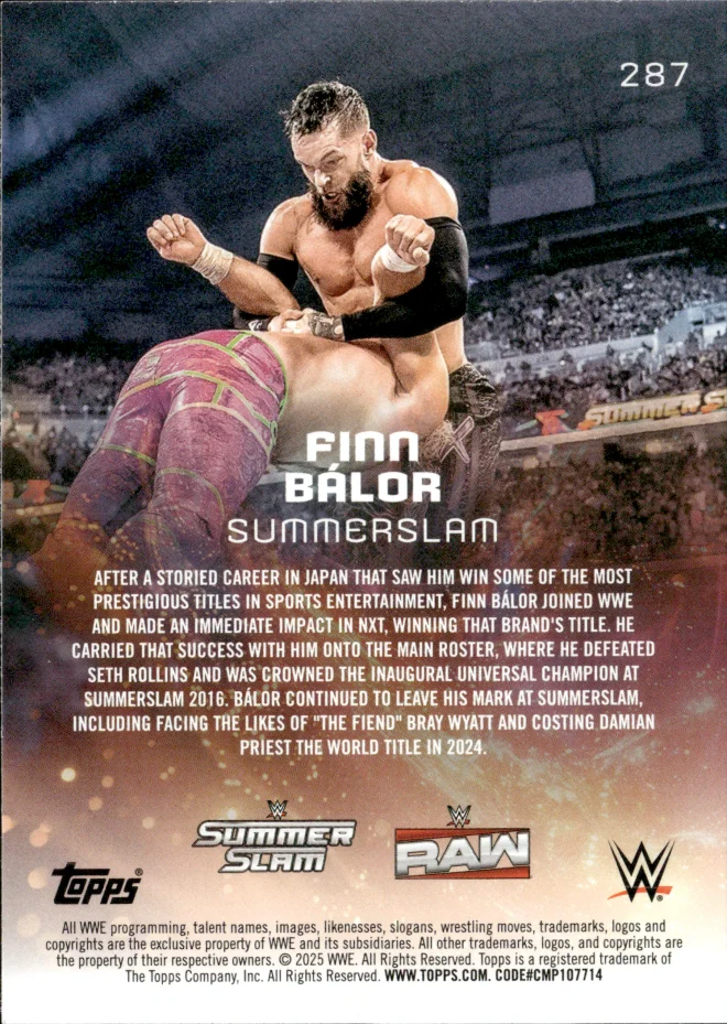 Finn Bálor card back