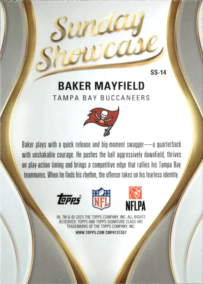 Baker Mayfield card back
