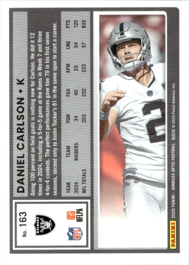 Daniel Carlson card back
