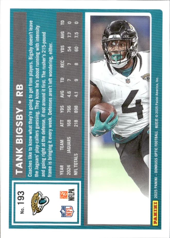 Tank Bigsby card back