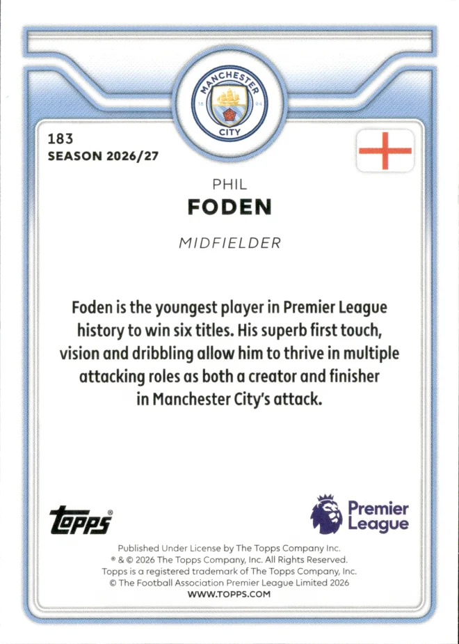 Phil Foden card back