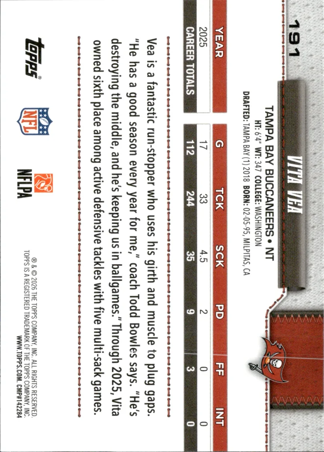 Vita Vea card back