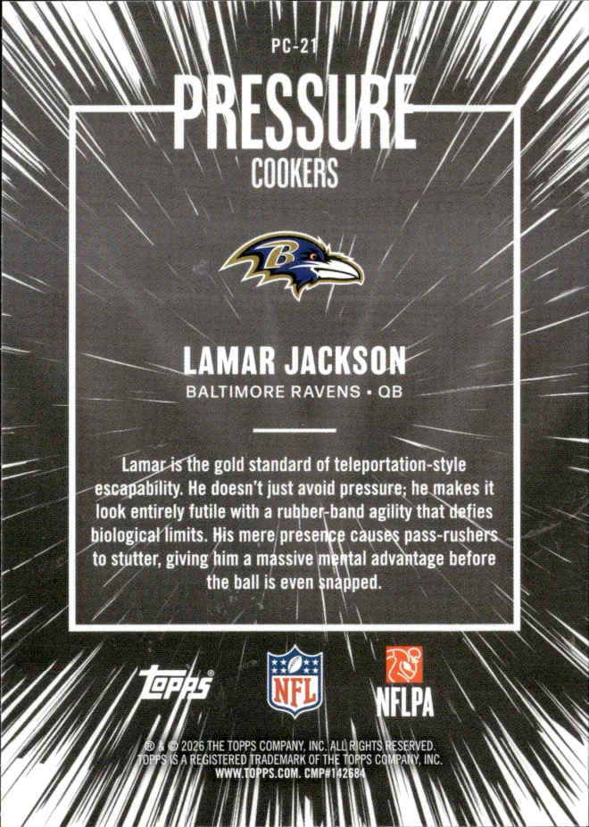 Lamar Jackson card back