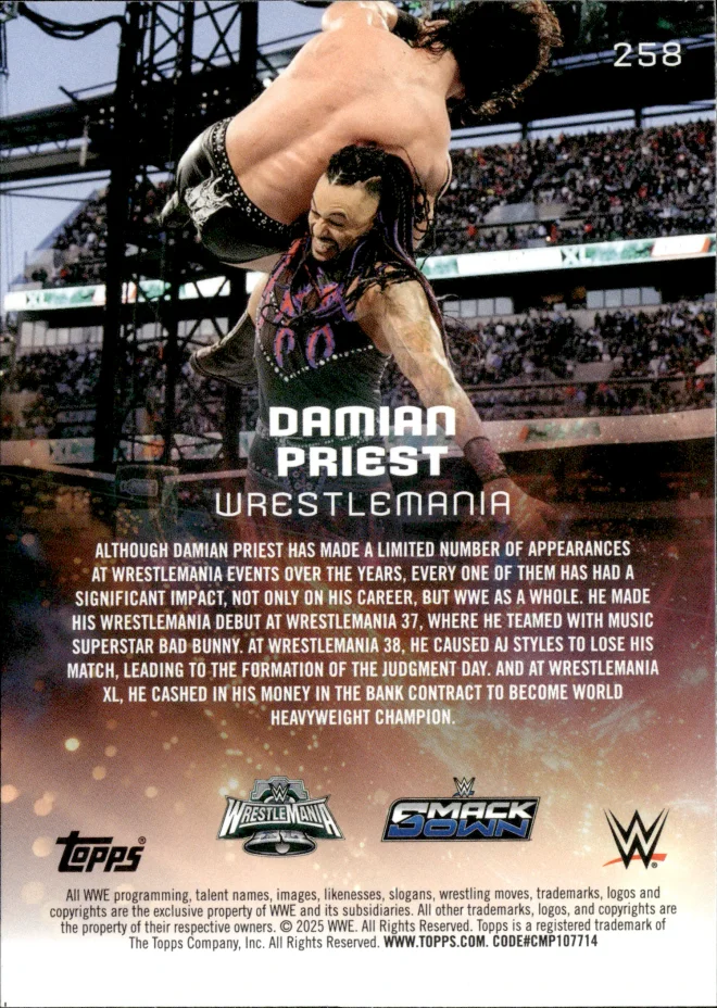 Damian Priest card back