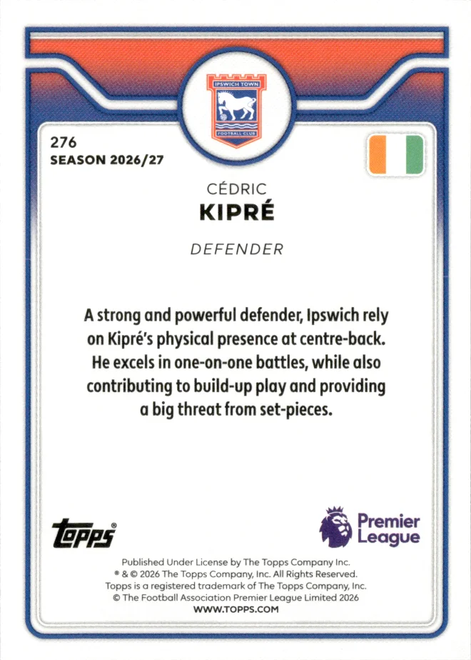 Cédric Kipré card back