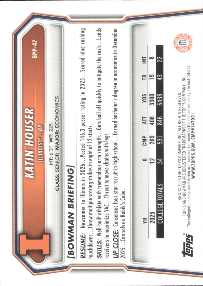 Katin Houser card back