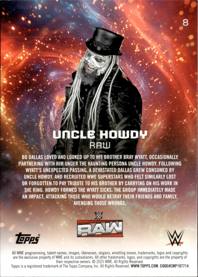 Uncle Howdy card back