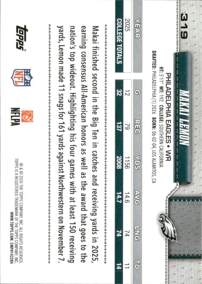 Makai Lemon card back