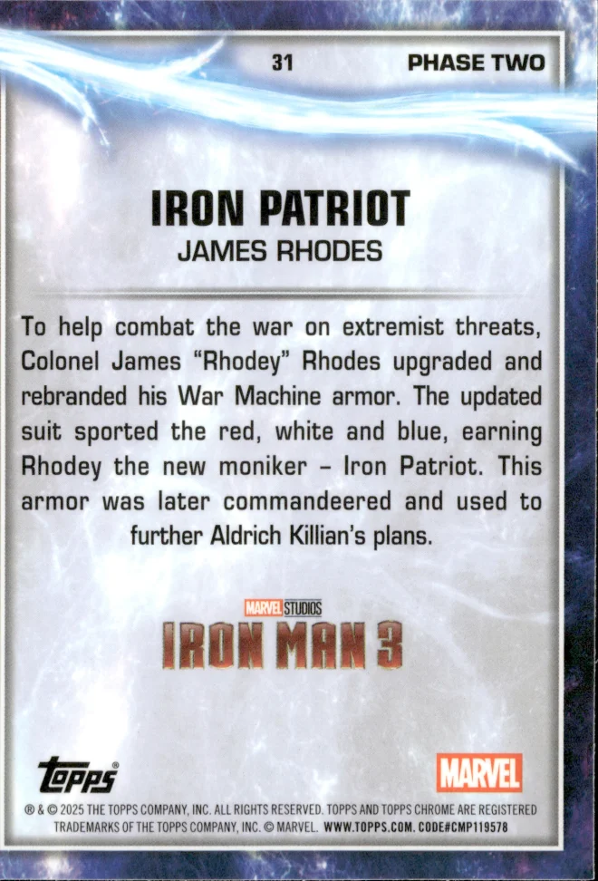 James Rhodes card back