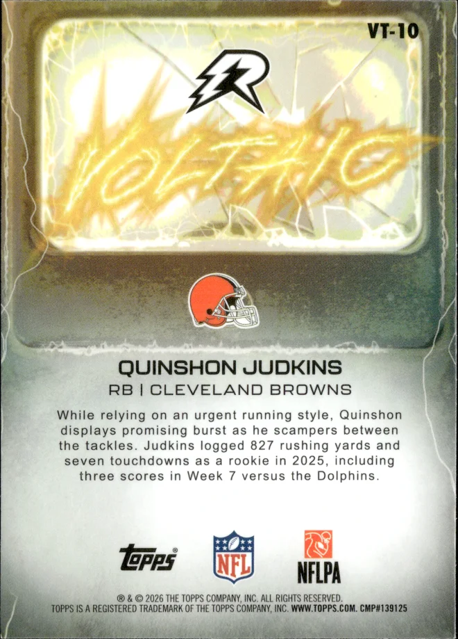 Quinshon Judkins card back