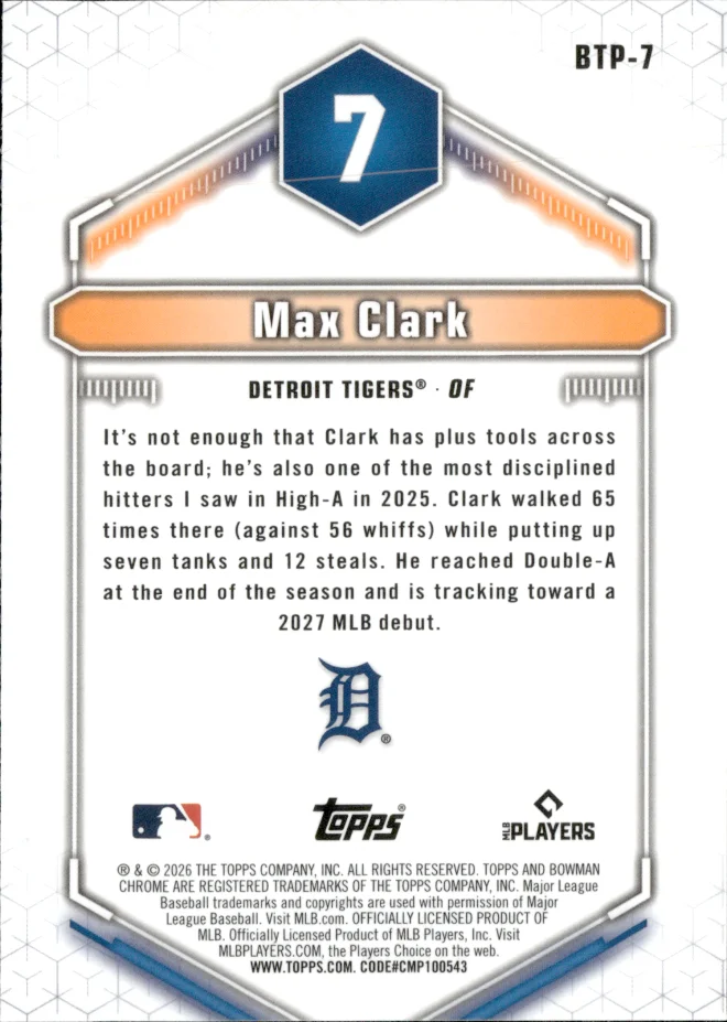 Max Clark card back