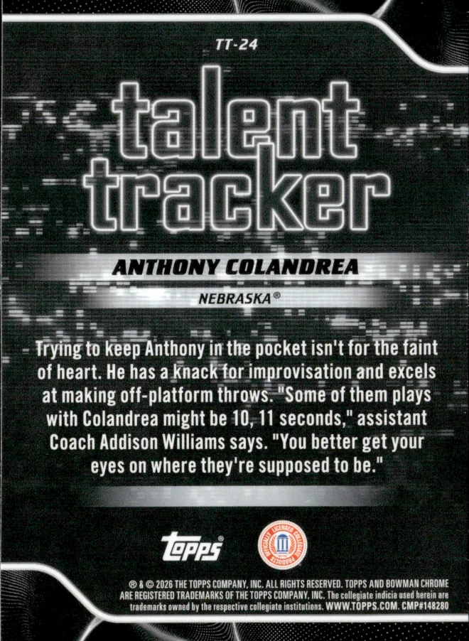 Anthony Colandrea card back