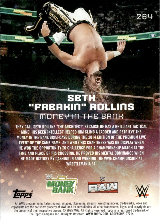 Seth "Freakin" Rollins card back